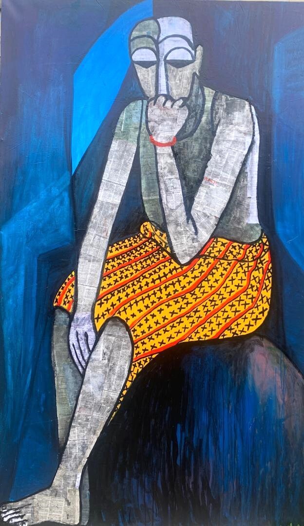 My Uncle by Olisa Nwadiogbu — Oil on Canvas