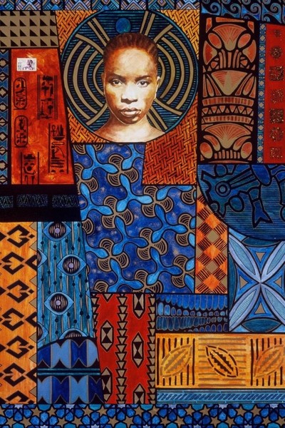 Mawu by Beatrice Lebreton — Acrylic, ink on clayboard