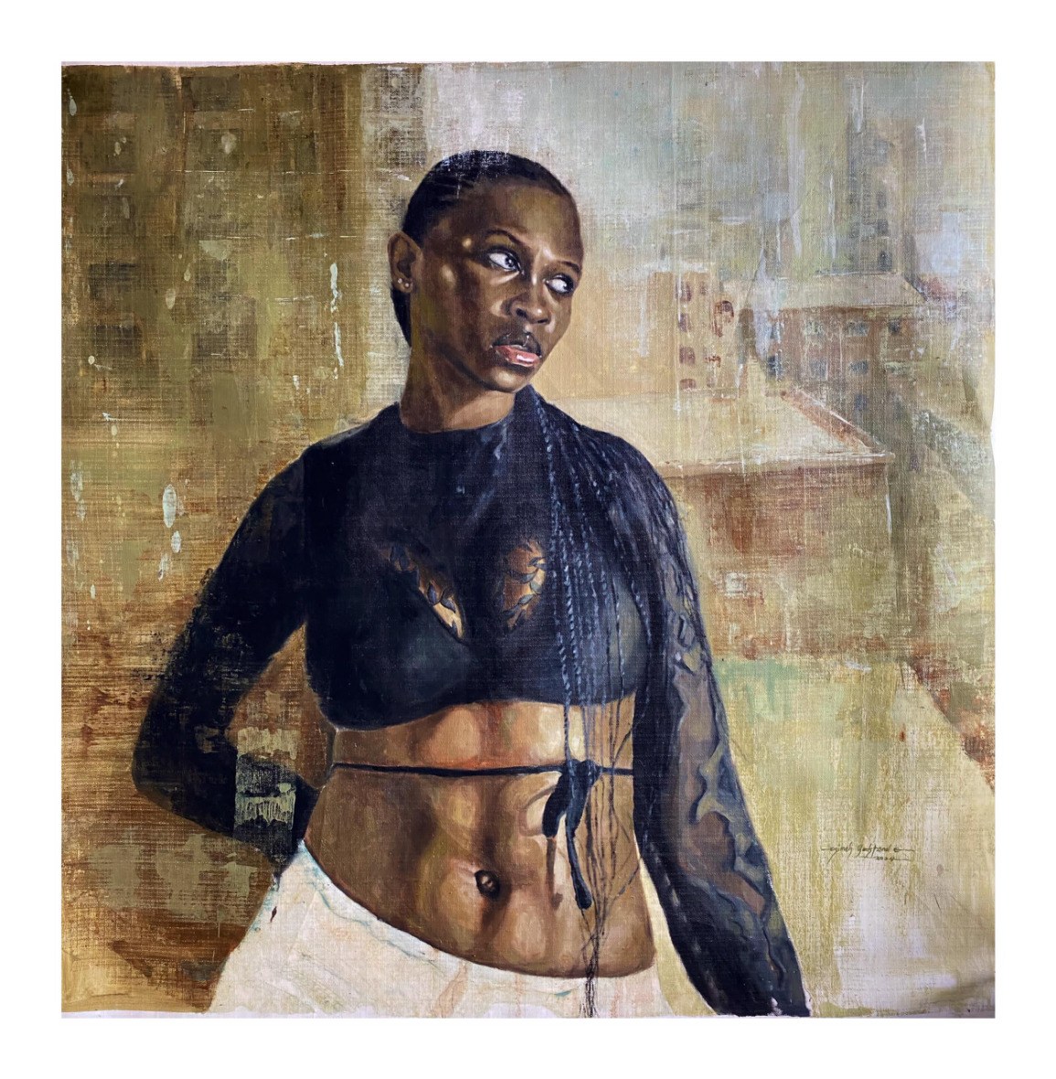 Eniola by Osimeh Godstand Ederibhalo — Oil on Canvas