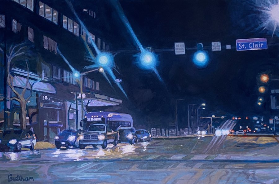 City Nights by David Buttram — Oil on canvas