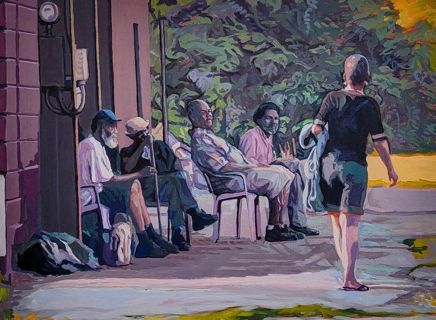 Ms. Jones by David Buttram — Oil on canvas
