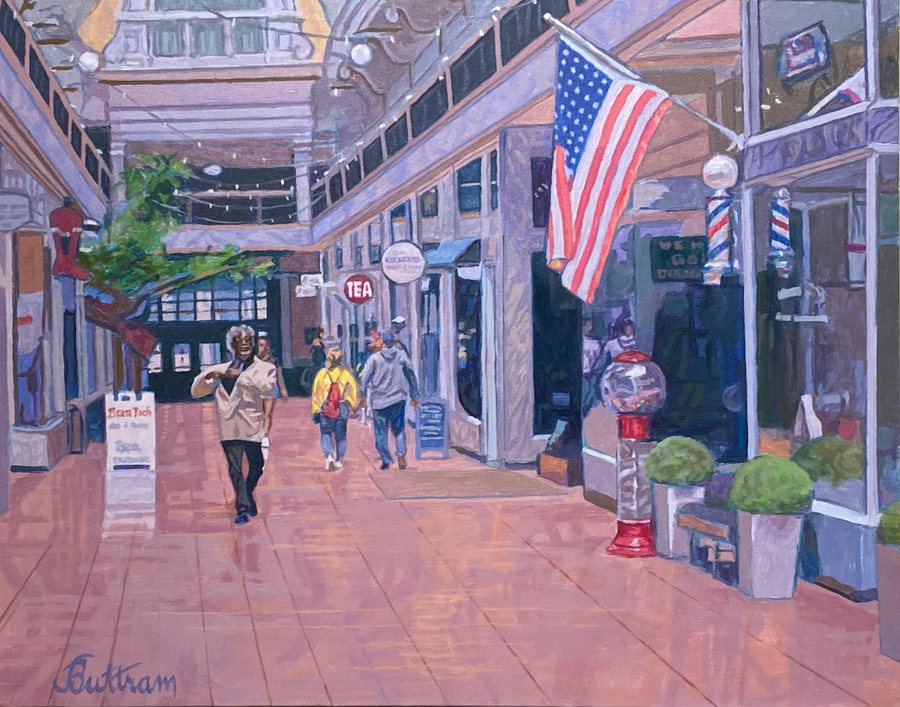 The Arcade by David Buttram — Oil Painting