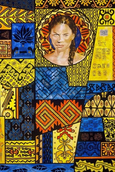 Auchimalgen by Beatrice Lebreton — Acrylic, ink on clayboard