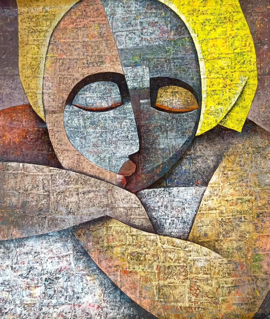 At Peace by Donald Onuoha — Oil on Canvas