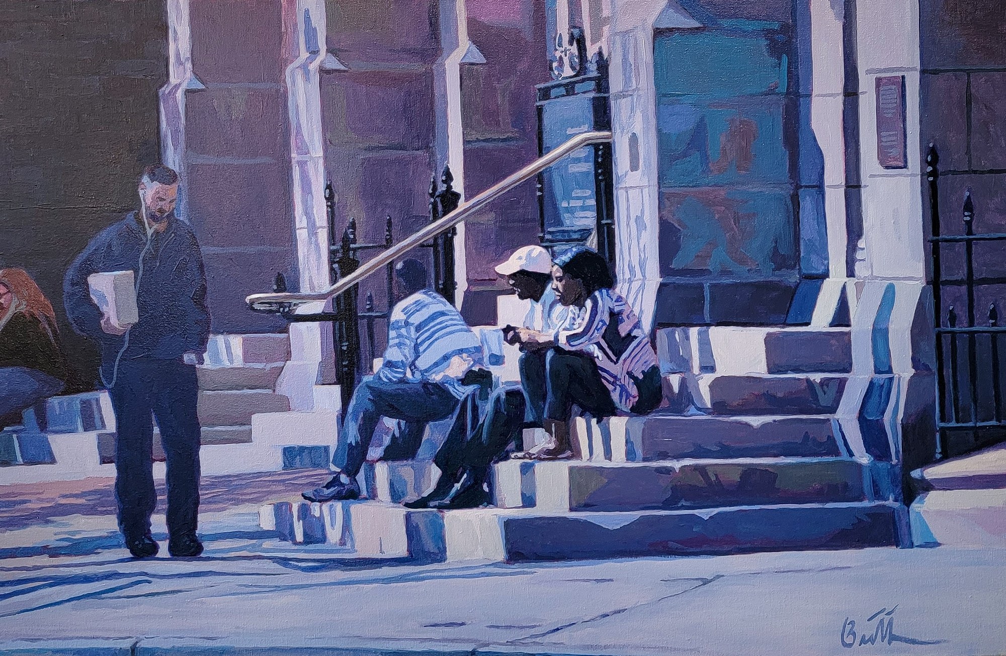 The Old Stone Church by David Buttram — Oil on canvas