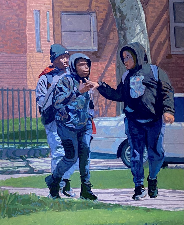The Dap by David Buttram — Oil on canvas
