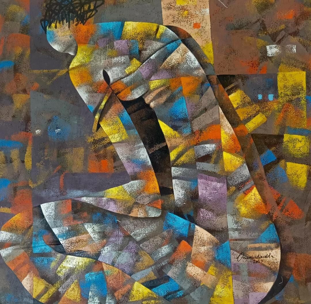 Rest by Donald Onuoha — Oil on Canvas