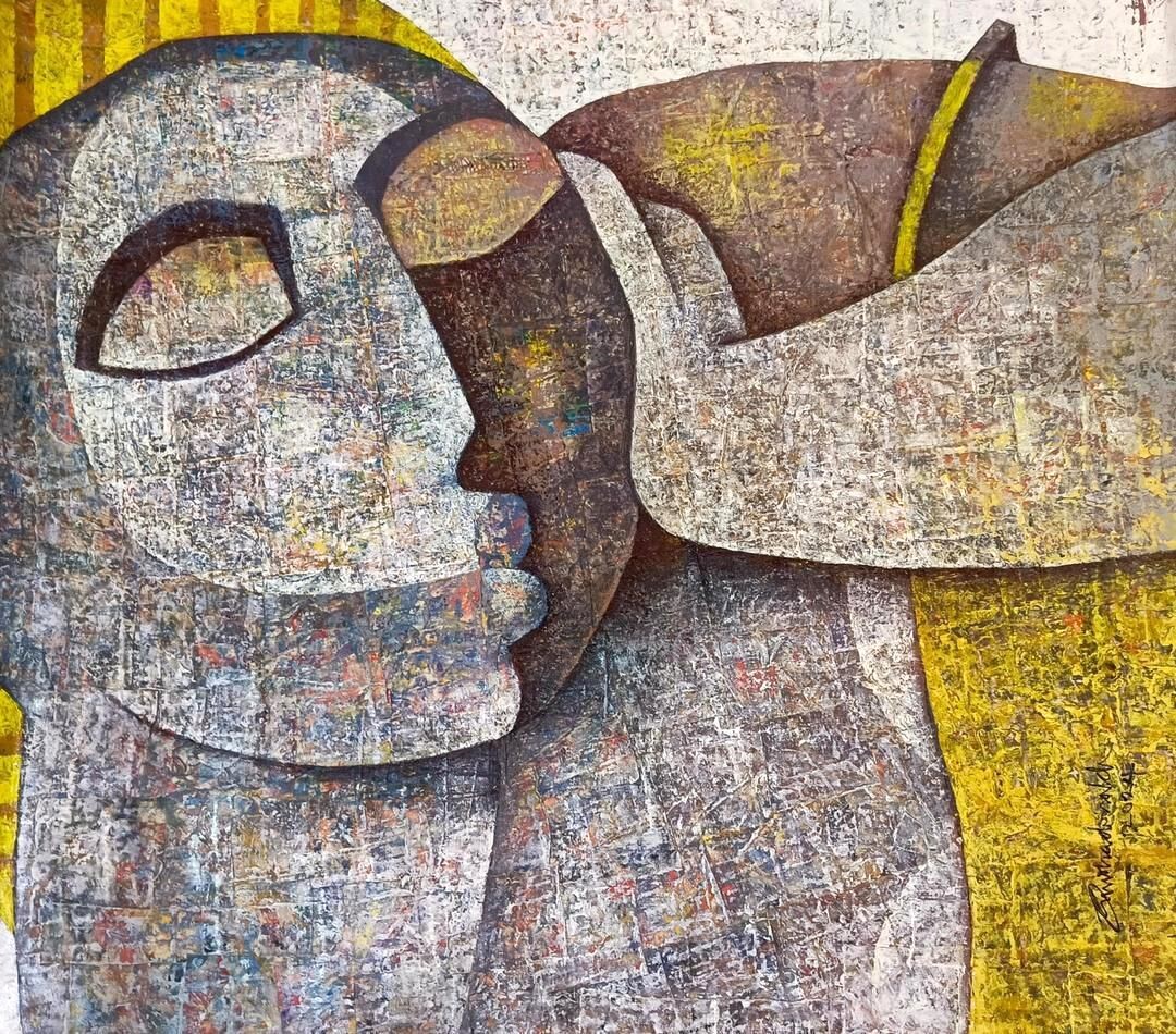 Under my Arm by Donald Onuoha — Oil on Canvas