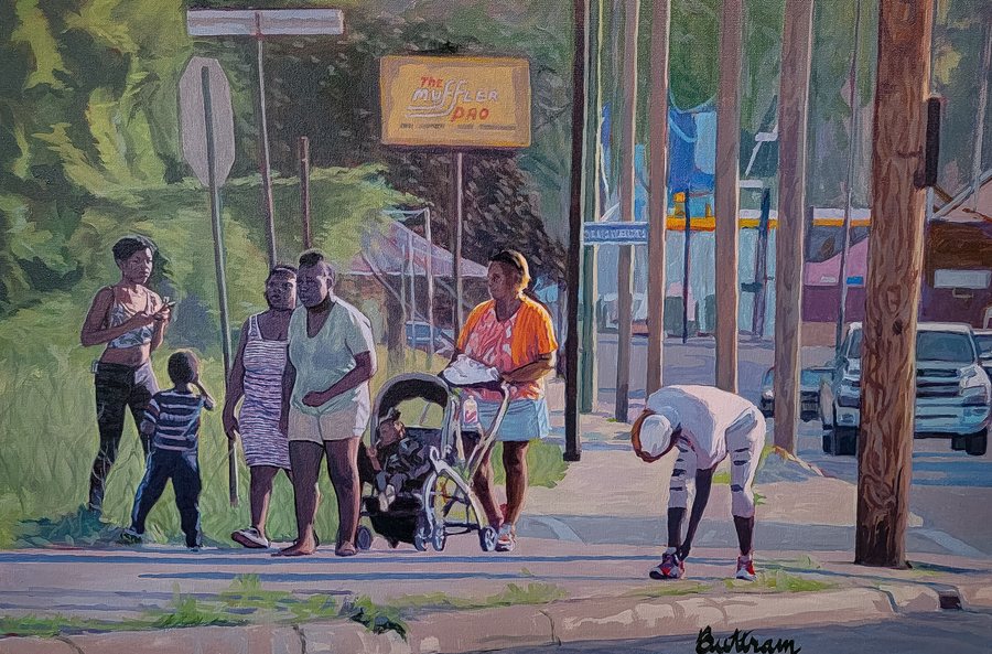 145th St. by David Buttram — Oil on canvas