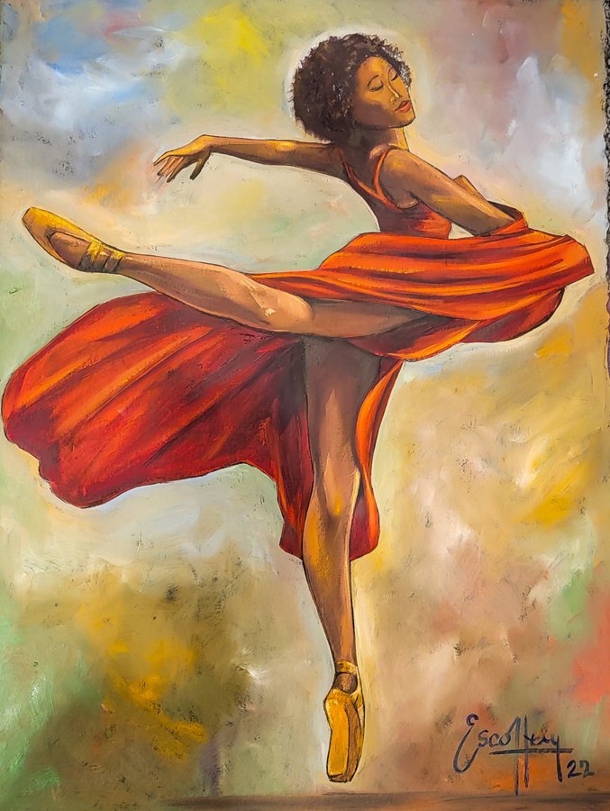 I Can Fly #3 by Michael Escoffery — Oil on Paper