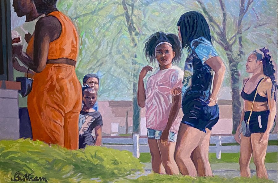 The Look by David Buttram — Oil on canvas
