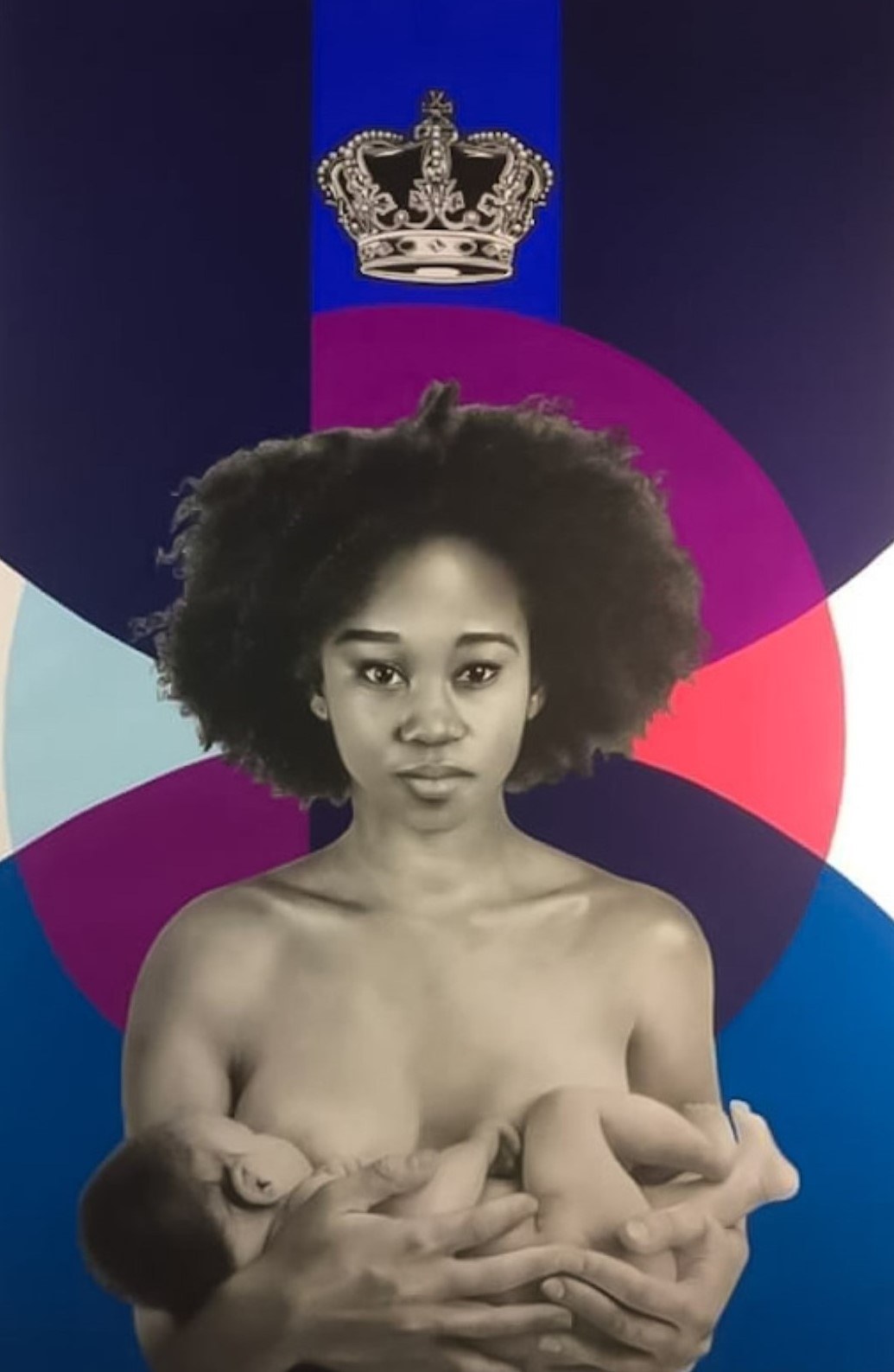 Black Mother And Child by Michael Gibson — Pencil on paper