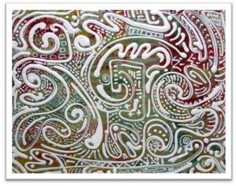 Structure and Chaos 11 by Vincent Keele — Acrylic, texture, gloss varnish